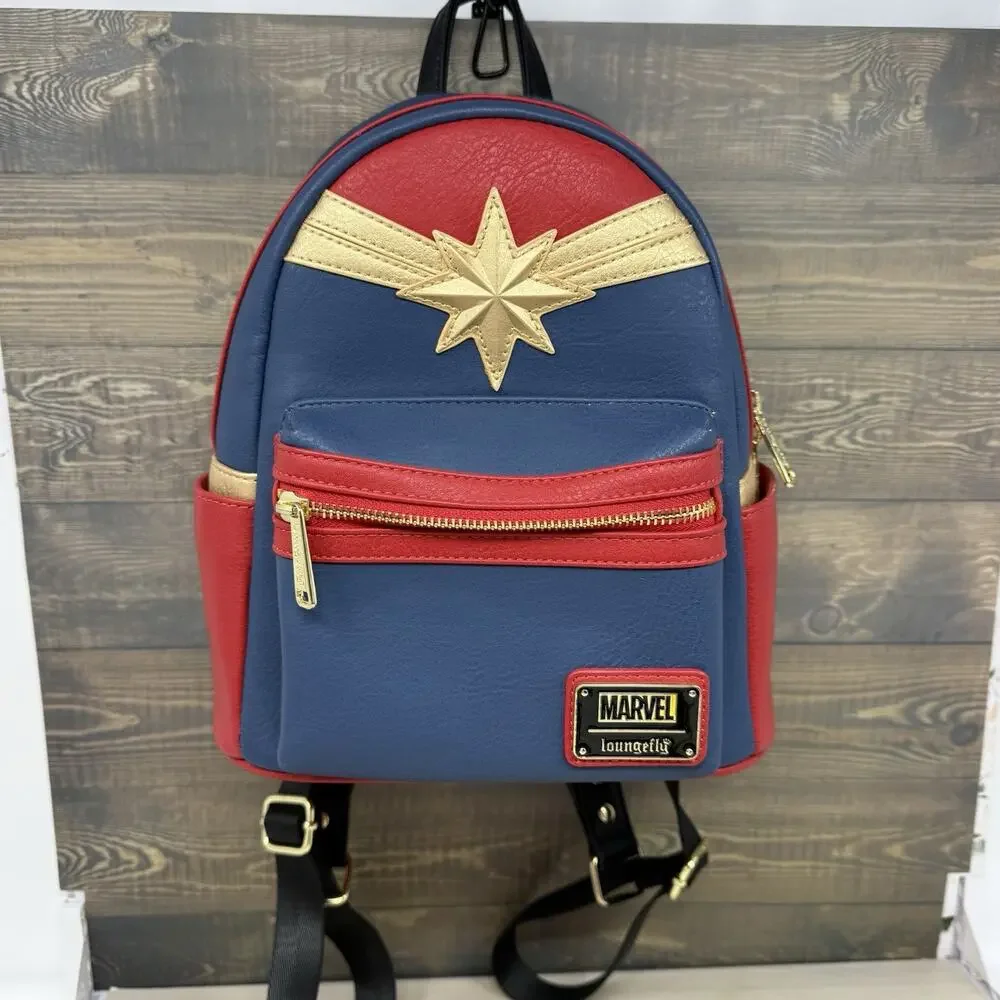 Loungefly Captain Marvel Classic Cosplay Mini Backpack